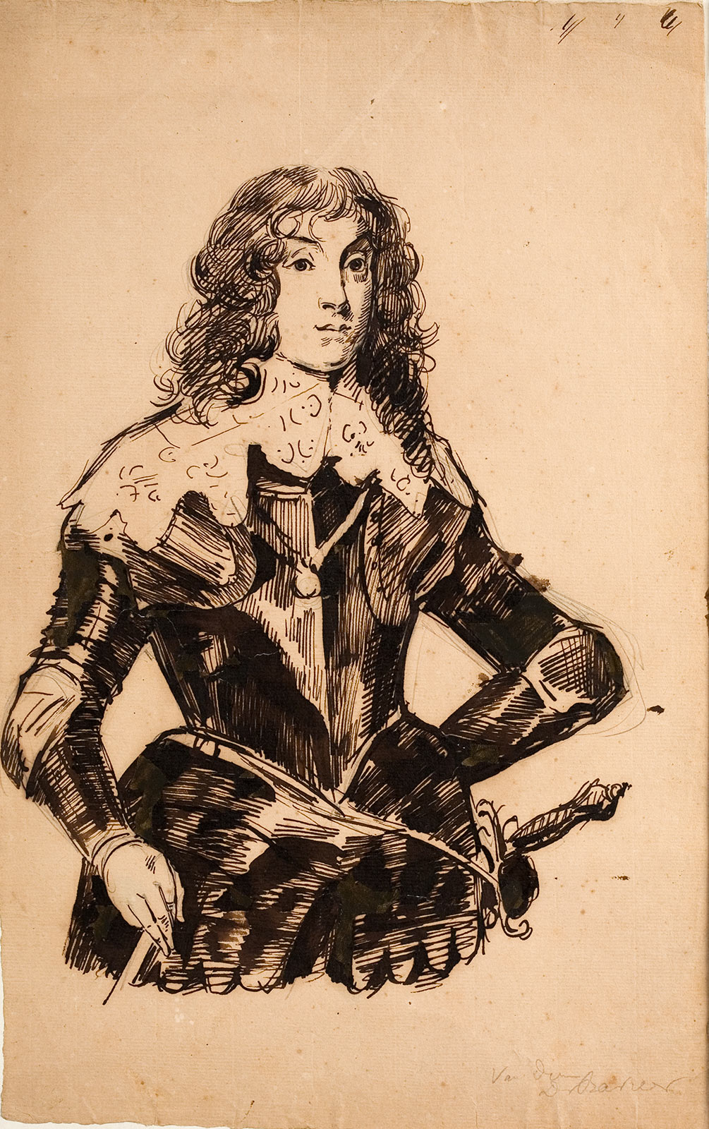 Copie du Portrait de Charles-Louis 1er par Antoon Van Dyck