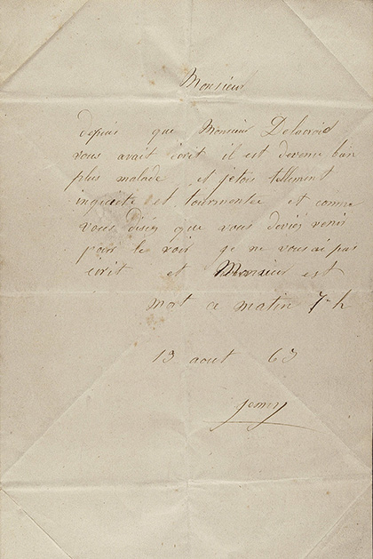 Lettre de Jenny Le Guillou à Léon Riesener